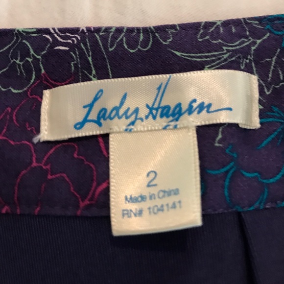 Skirt/Skort sz 2 Lady Havana NWT purple - Picture 4 of 6